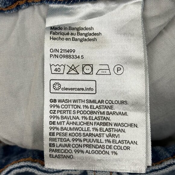 H&M Straight Leg Women's size 12 Medium Wash Blue Denim Jeans - Picture 3 of 4